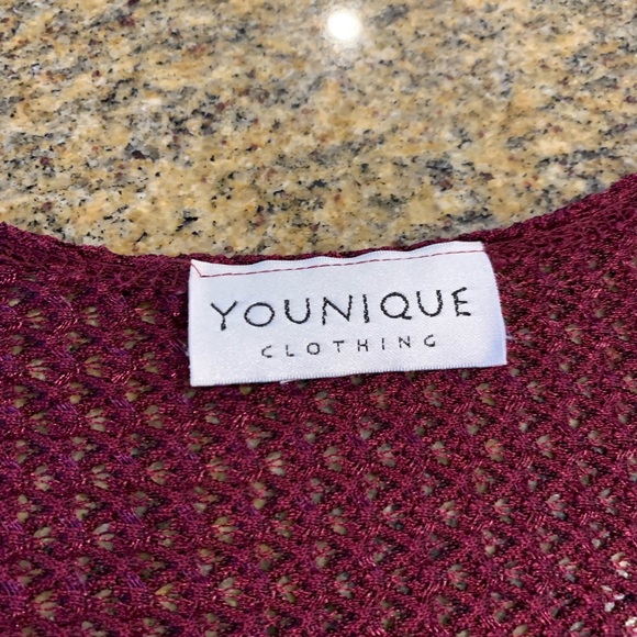 Vintage women’s maroon shirt sleeve cardigan Size 2X - Picture 2 of 8